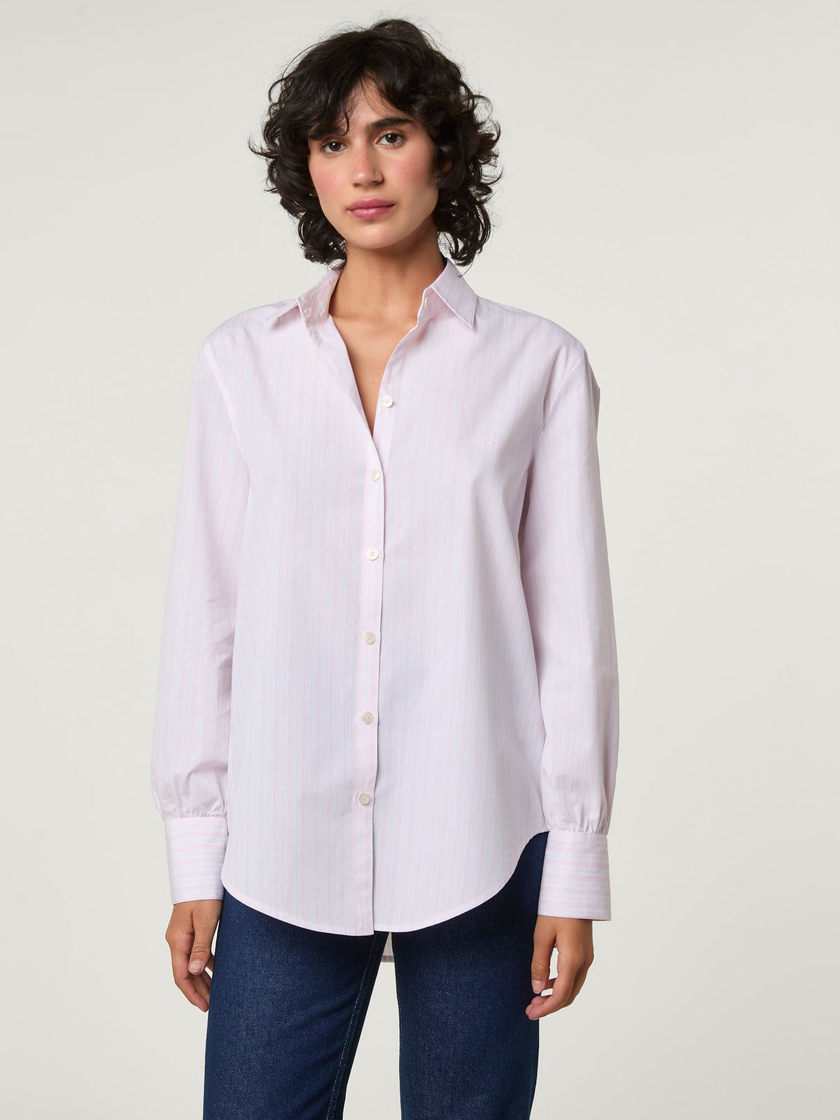 Camicia larga in cotone Rouje